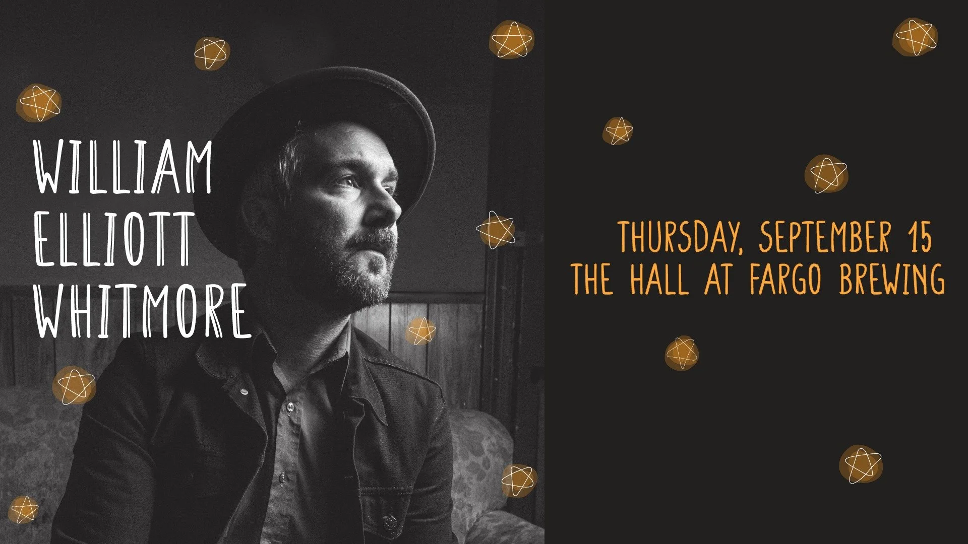 William Elliott Whitmore in The Hall at Fargo Brewing — FARGO BREWING