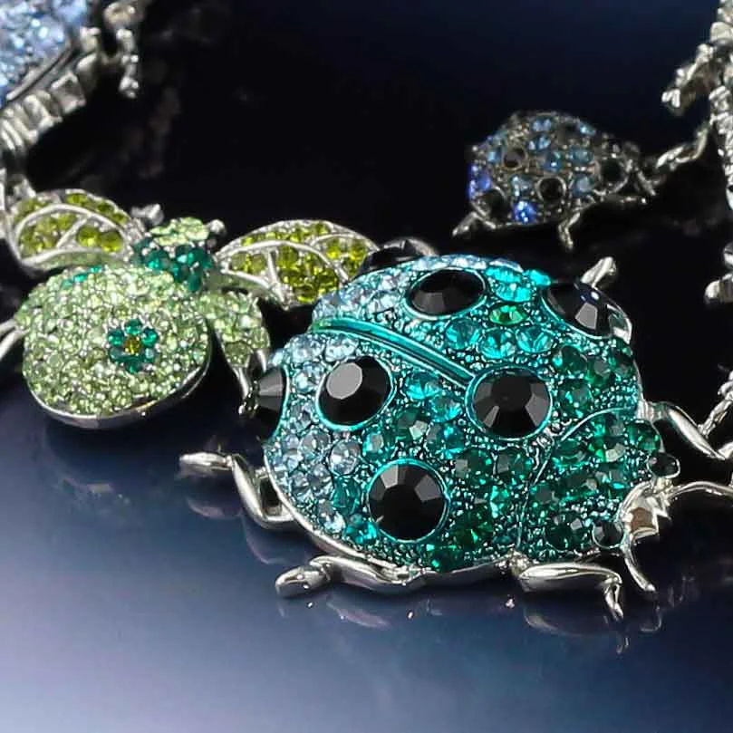 Sparkly Crystal Bug Jewellery