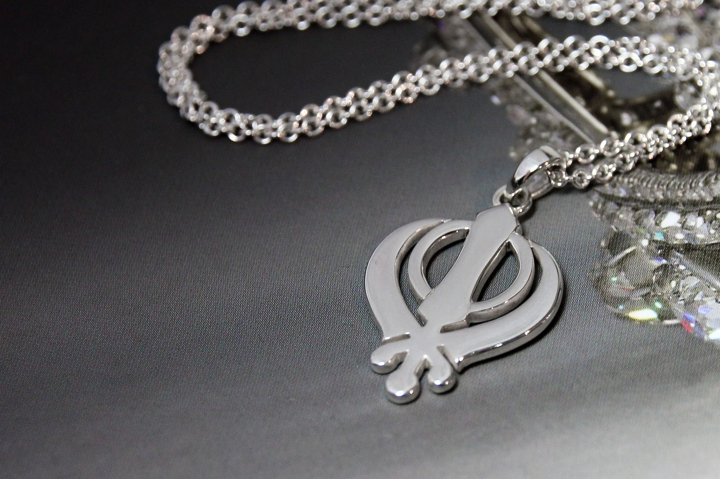 Silver Khanda Charm