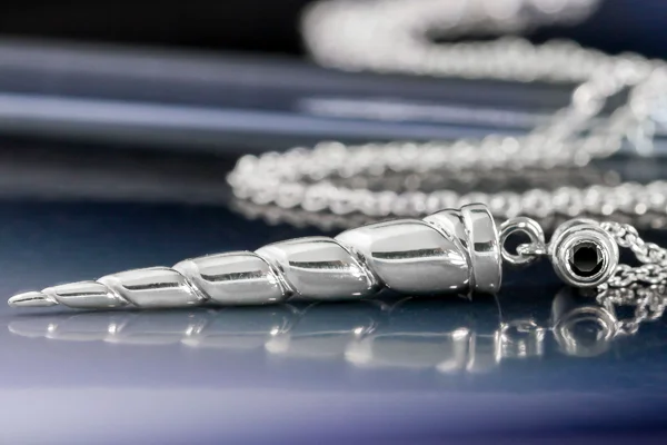 Silver Unicorn Horn Necklace