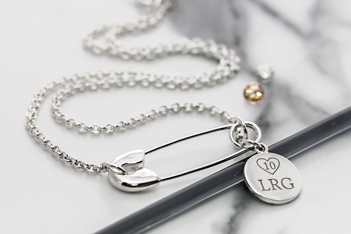 Bespoke London Rollergirls Logo Necklace