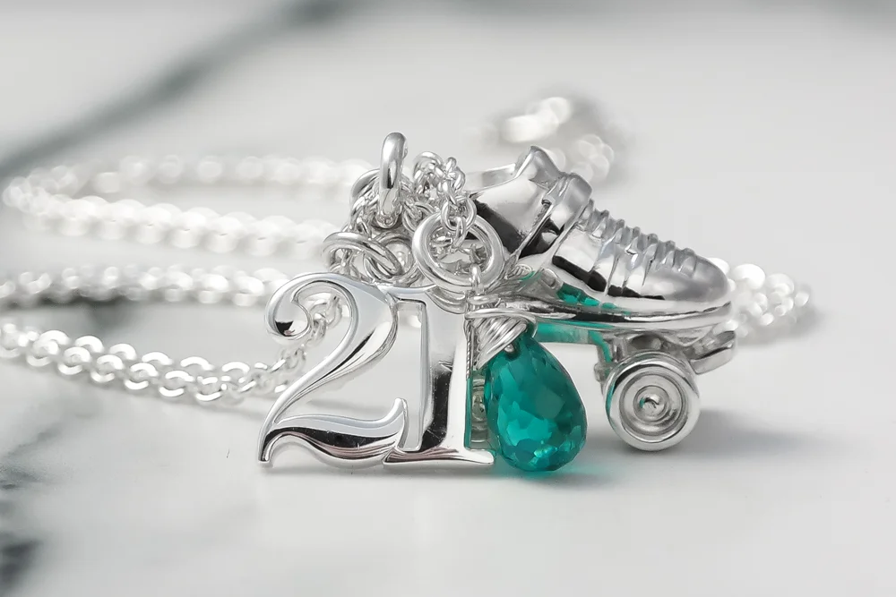 Custom Roller Derby Skate Necklaces