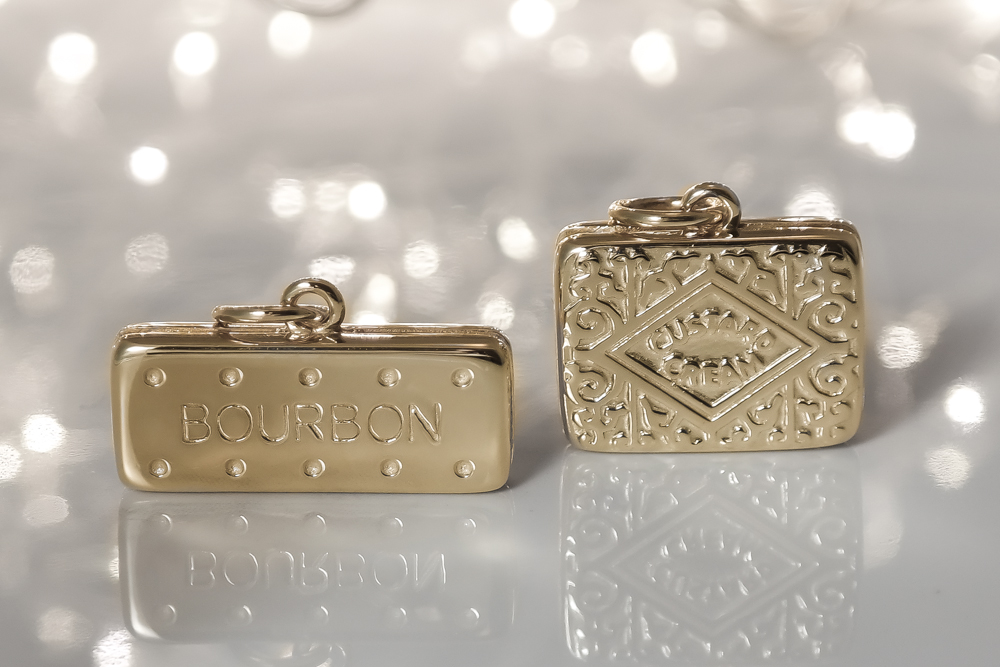 Solid Gold Biscuit Charms