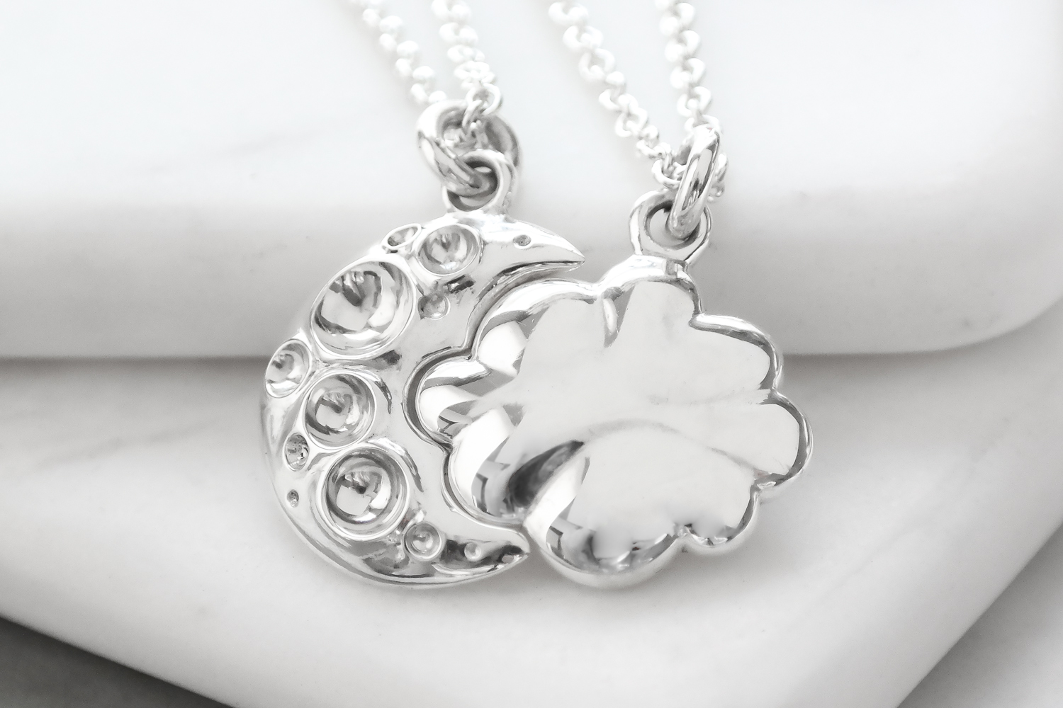 Friendship Necklaces for Twin Sisters