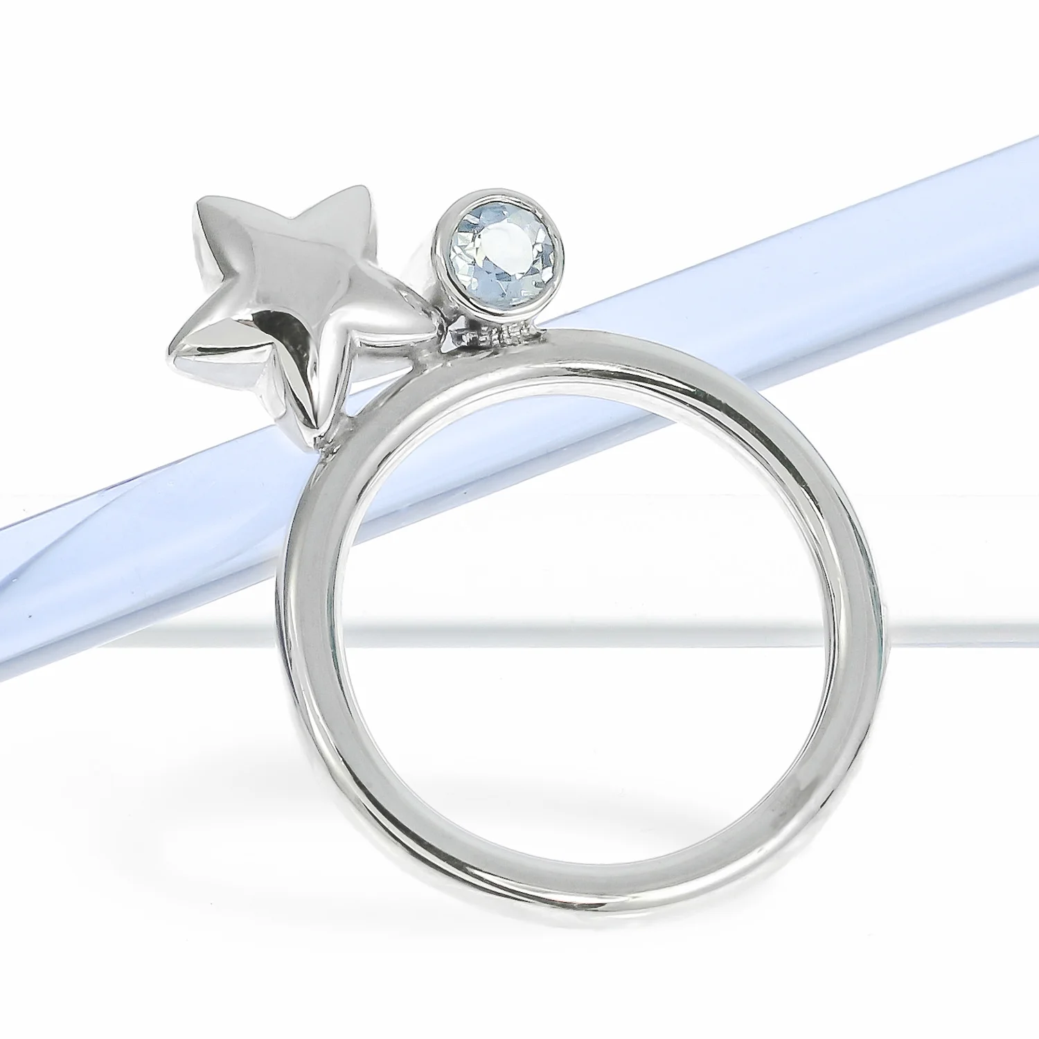 Star and Moonstone Ring