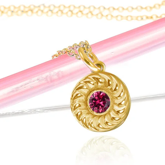 Original gold vermeil jammie dodger charm necklace Lauren Grace Jewellery