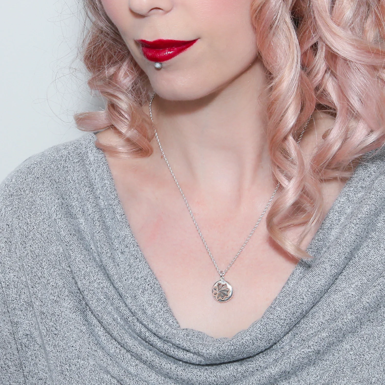 Sterling eco silver large iced gem necklace Lauren Grace Jewellery