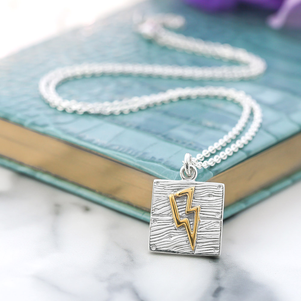 Sterling-silver-gold-lightning-bolt-neon-art-necklace-2.JPG