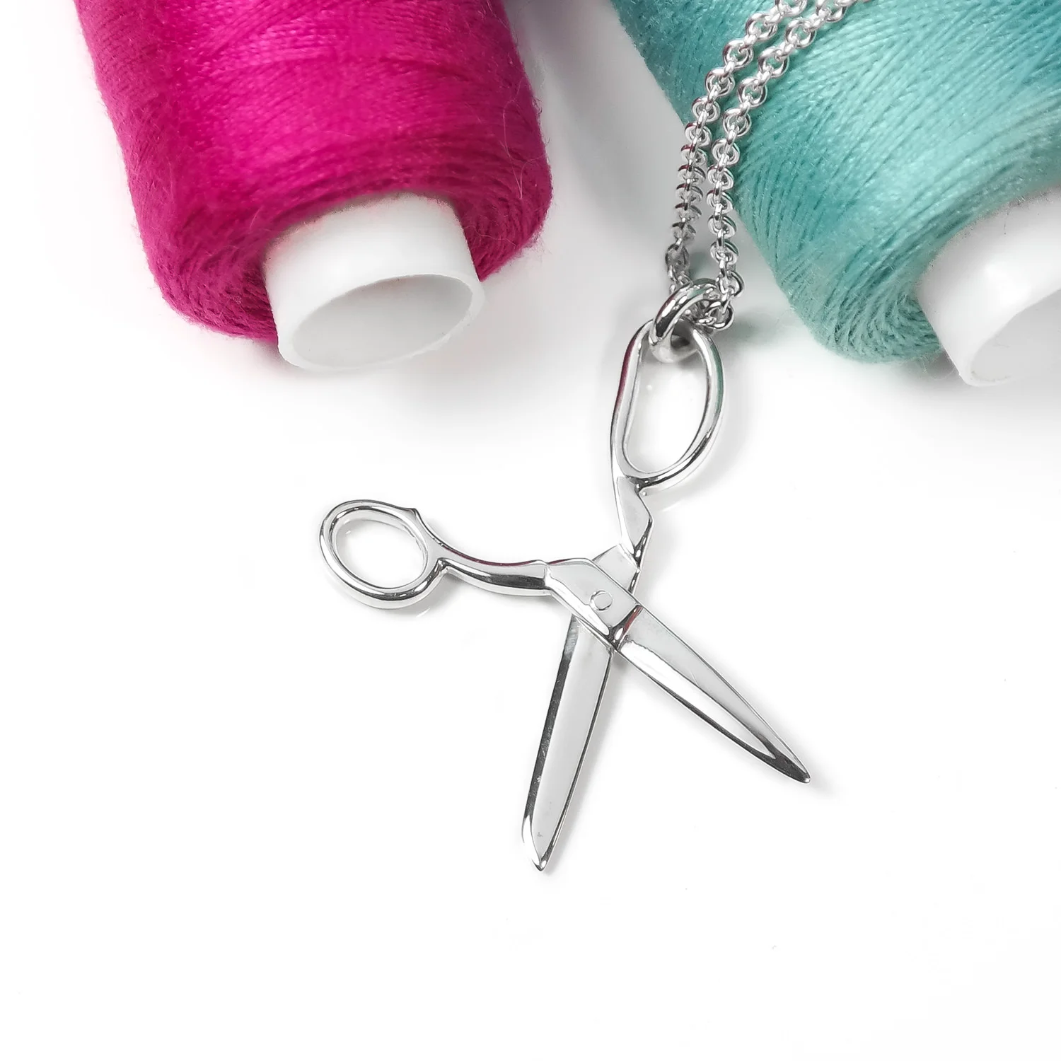 Silver Dressmakers Scissors Necklace