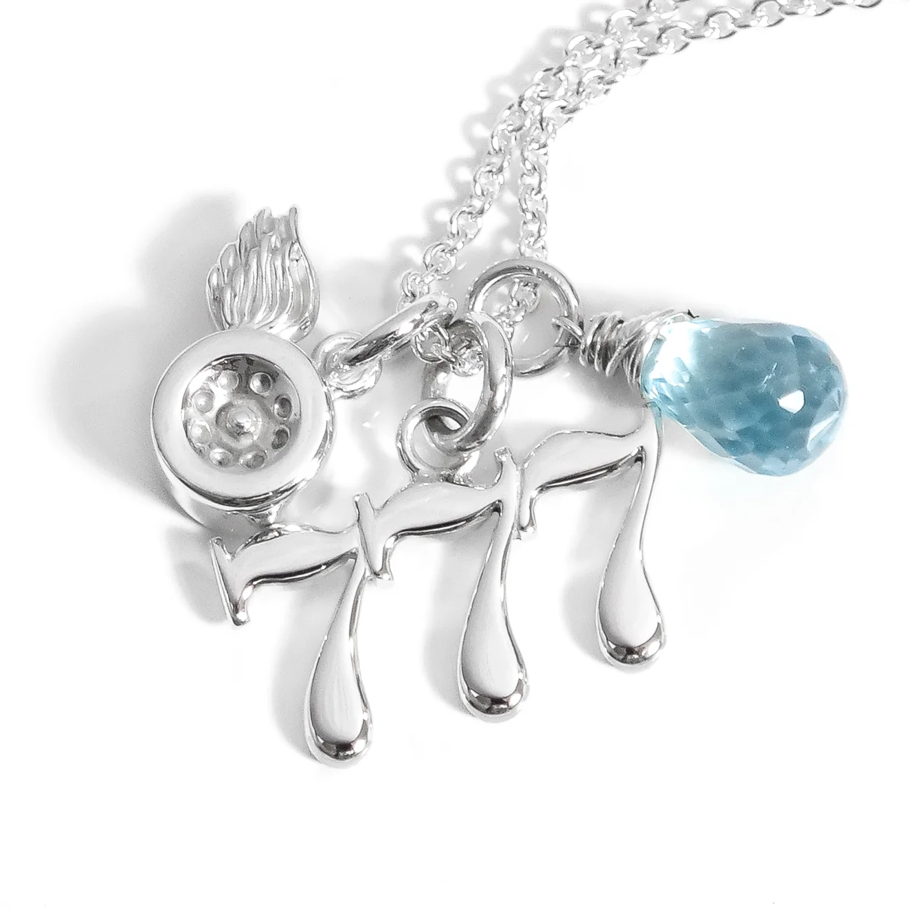 Silver roller derby skate number handmade charm