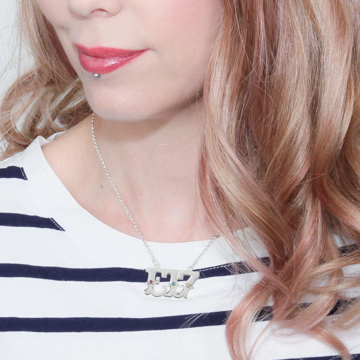 Sterling silver custom postcode necklace circus letters.JPG