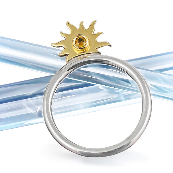 Silver and gold sun stacking ring-2.jpg