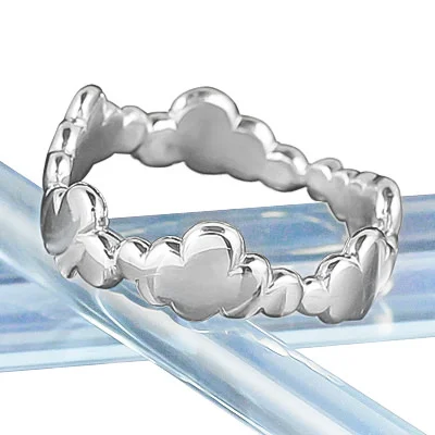 Sterling silver clouds wedding band ring-2.jpg