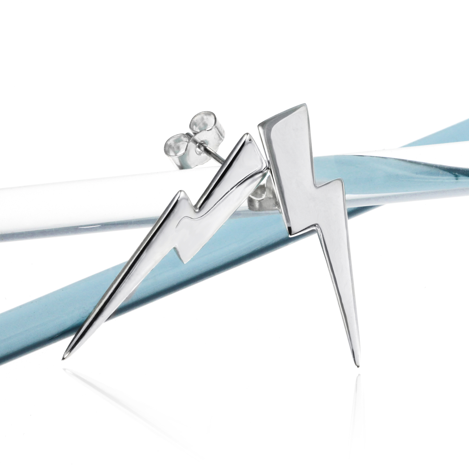 Large Lightning Bolt Earrings