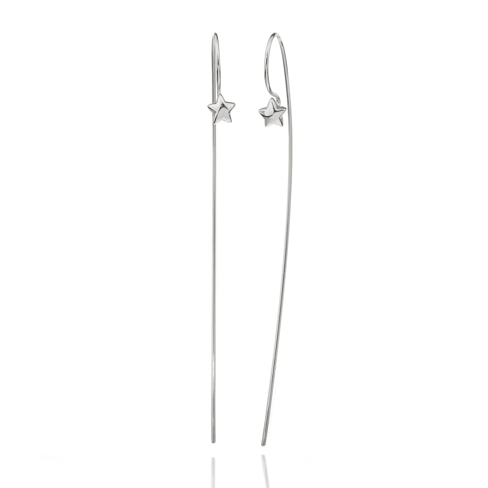 Mini Star Drop Wire Earrings