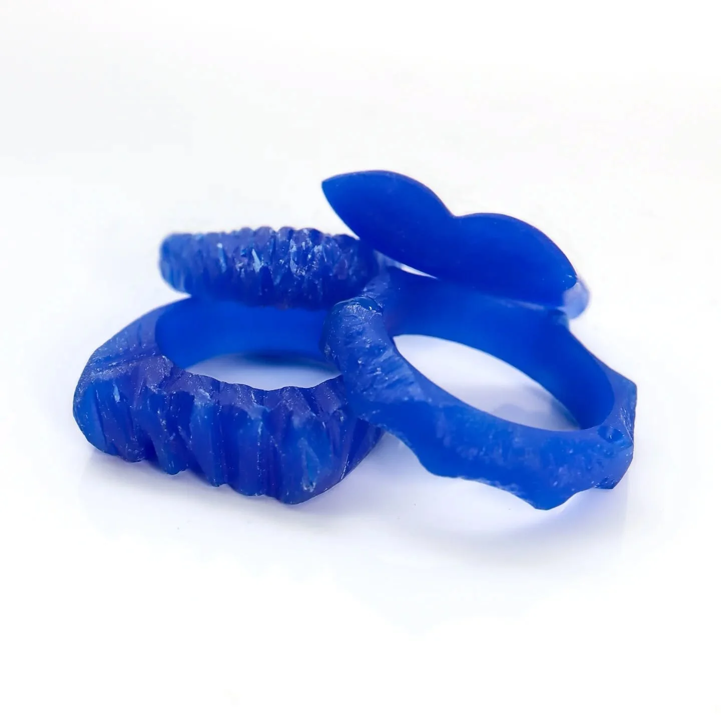 These wax rings were carved in my last workshop and are now on their little adventure to be transformed into sterling silver ✨️ 

I love this stage of the process and how different the rings look once cast into metal. I can&rsquo;t wait to see what t