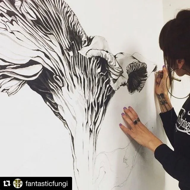 💥 I was so honored to be featured by @fantasticfungi❣️❣️❣️💥 ✨🍄✨ ...As a little girl, I remember telling my mum that for my next life I was gonna come back as a mushroom...❗️ (And I remember the real crazy look she shot me in response 🤪) 🔬 Knowin