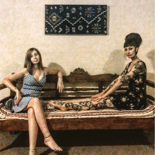 My favorite pics of 2019! &hearts;️&hearts;️&hearts;️
&bull;
~ 🇬🇷 Wolfie and I in Kalabaka, near the magical place that is Meteora☄️🙈 This lovely hotel had an old loom and beautiful wall hangings, it felt suspended in time...⏳ Wolfie grew up befor