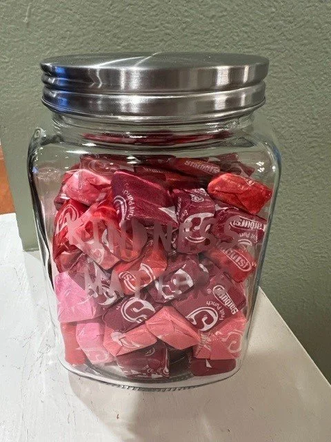 Small squared 5 inch Kindness Matters jar - full.jpg