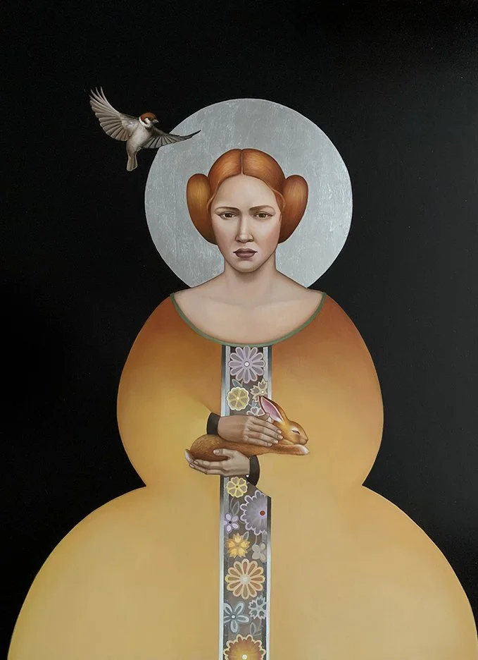 Don’t Mess with Bunny , 40×30, oil on panel, $3900