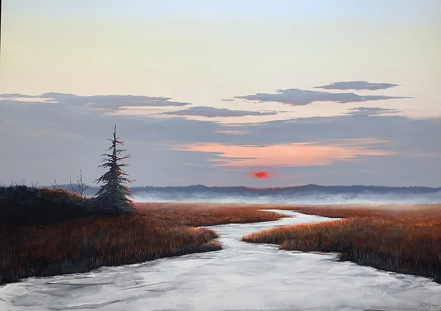   Twilight Brilliance , 30×40, acrylic, ink on panel, $3850 