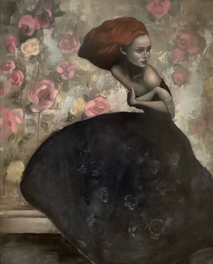   Ame , 31×24, oil on panel $3250 