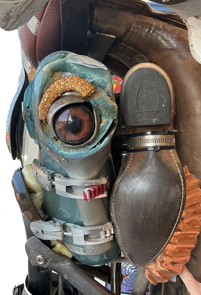  A. Wadzinski,  Persian Bull (detail) , 37×27, mixed media assemblage, $4500 