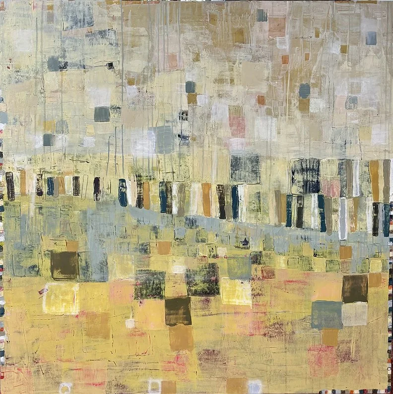   Middle Distance,  40×40, acrylic on panel SOLD 