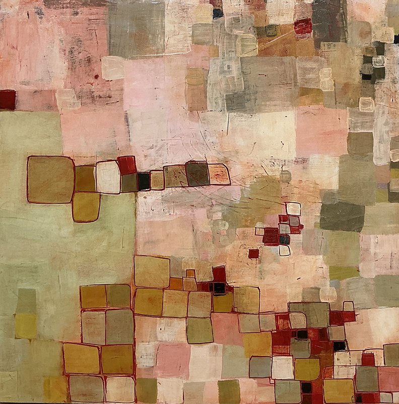   Quiet Stroll,  24×24, acrylic on panel SOLD 