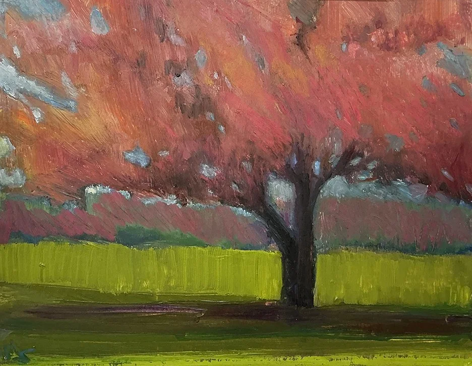   Summer Bloom , 9×11, oil on panel, $550 