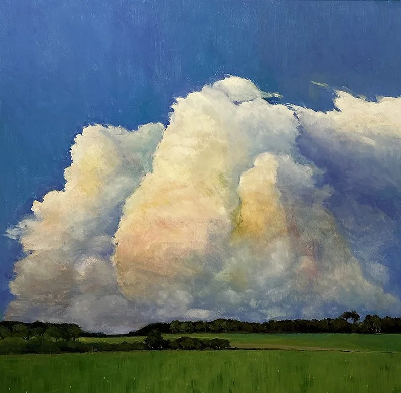   Wooster Fields,  42×42, oil on panel, $4500 