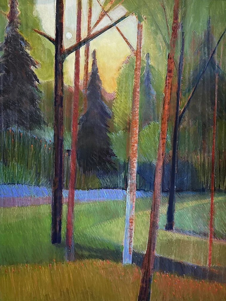   Arboreal Pathway , 42×31, oil on panel, $3850 SOLD 