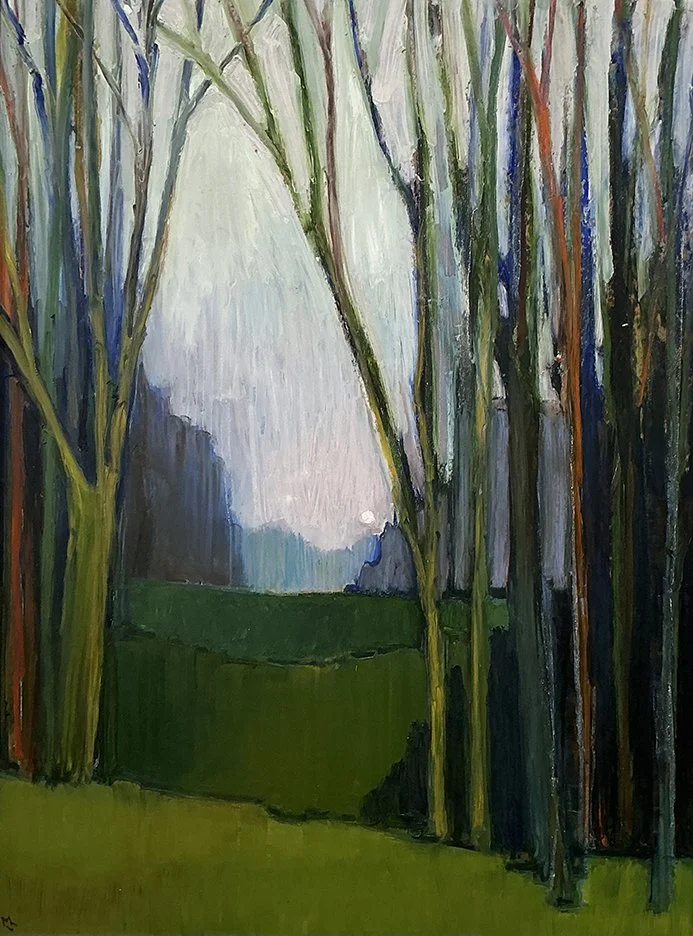   Fairway , 25×19, oil on panel, $1450 