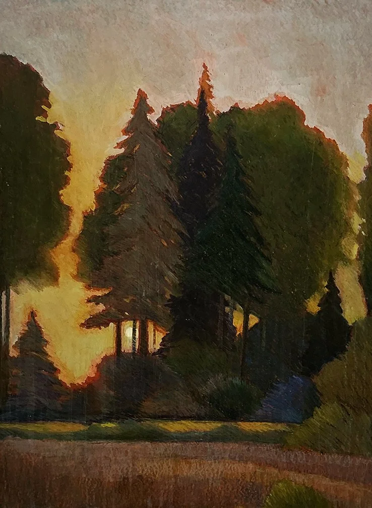   The Golden Hour,  50×38, oil on panel, $4500 