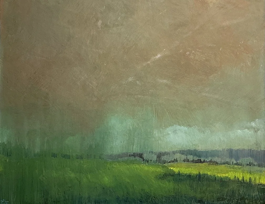   Afternoon Storm , 17×21, oil on panel, $1250 SOLD 