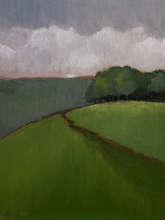   Countryside Trail , 13×10, oil on panel, $650 