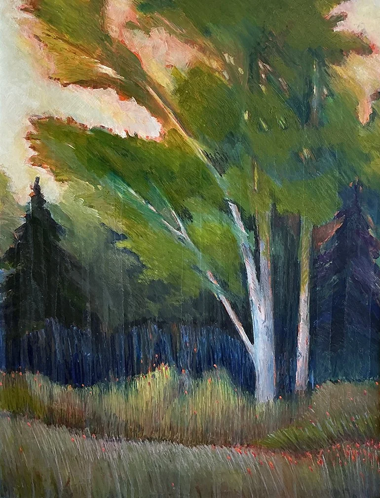  Arboreal Thicket,  42×31, oil on panel, $3850 