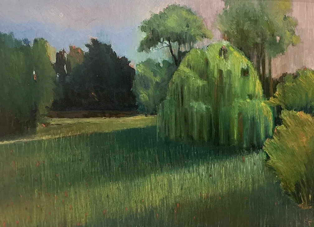   Evening Sunset , 19×25, oil on panel, $1450 