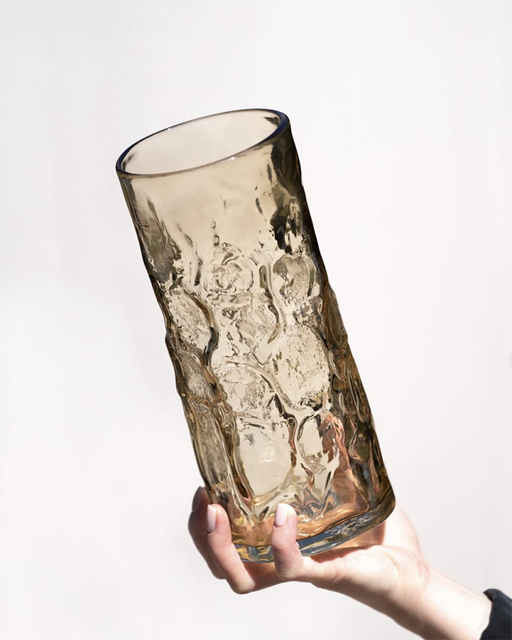   River Rock Vases,  handblown glass, $325 
