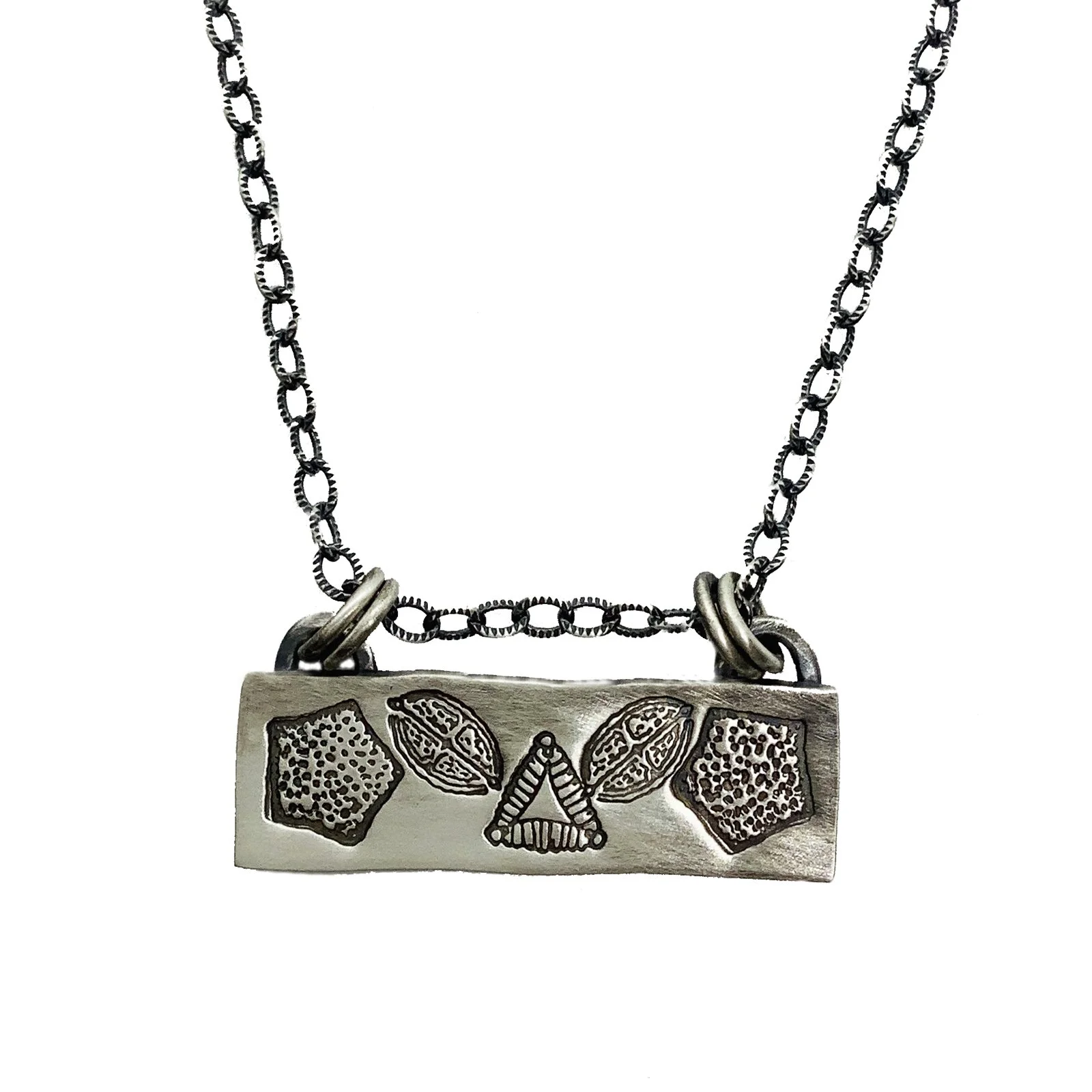 Diatom Shapes Necklace by Brittany Foster