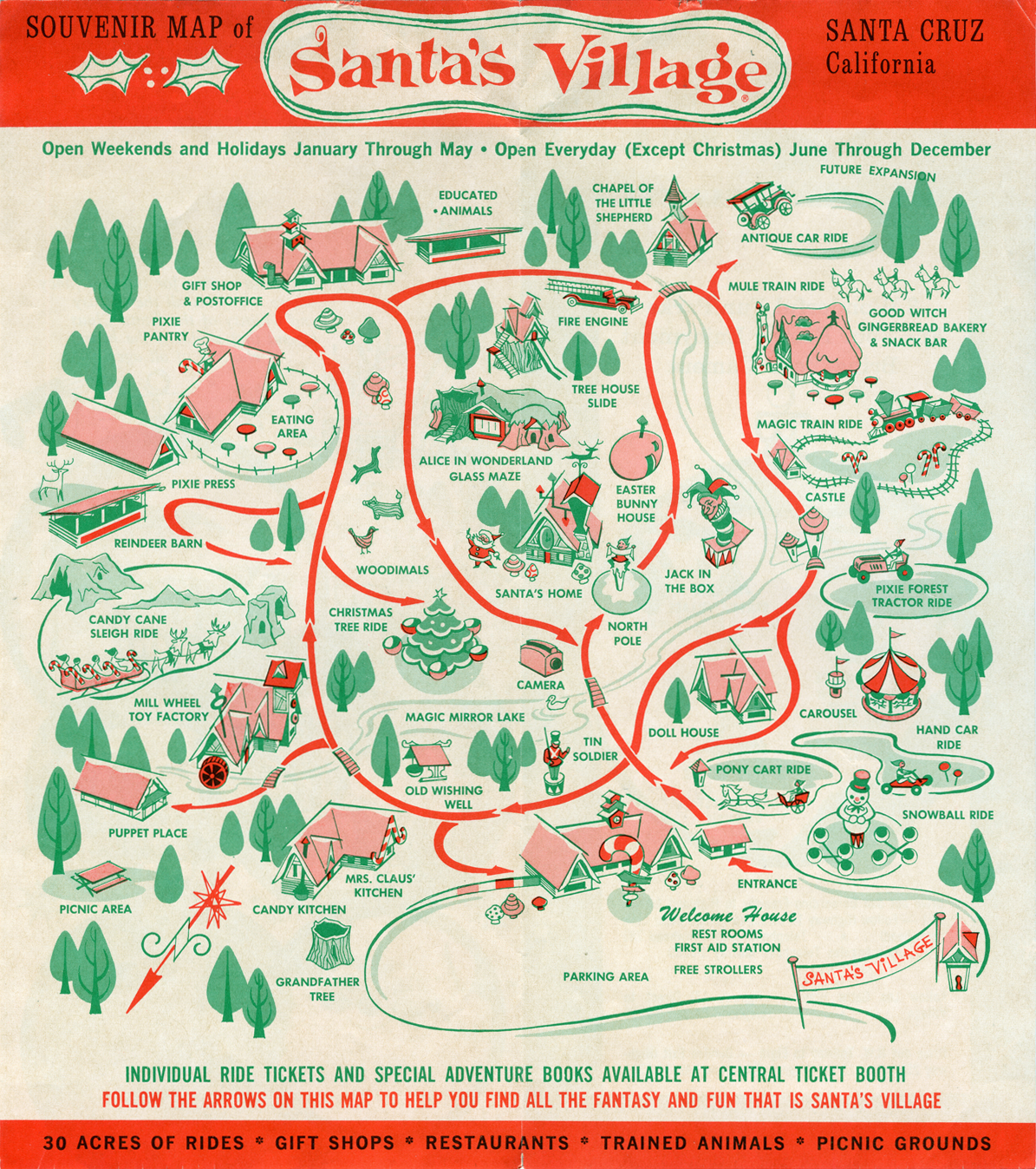  A brochure for Santa’s Village, the theme park that used to stand on the site of the RV park where a man calling himself Robert Evans lived with Lisa, the girl authorities would later realize was not his daughter. 
