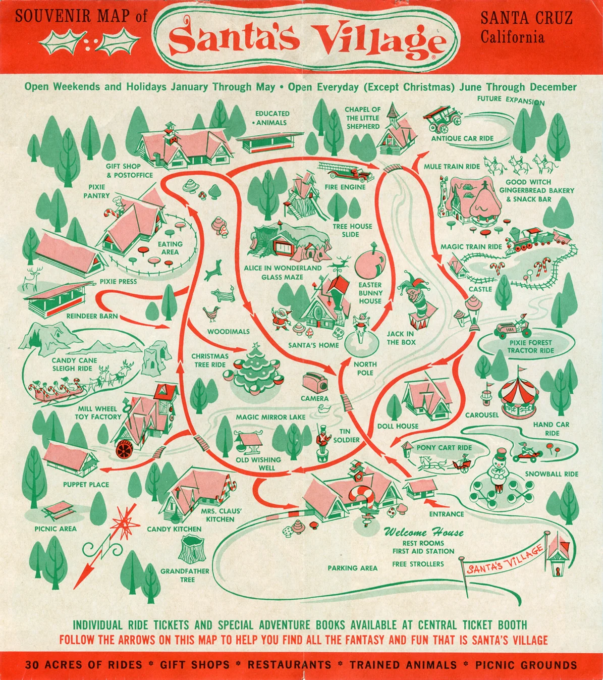 A brochure for Santa’s Village, the theme park that used to stand on the site of the RV park where a man calling himself Robert Evans lived with Lisa, the girl authorities would later realize was not his daughter.