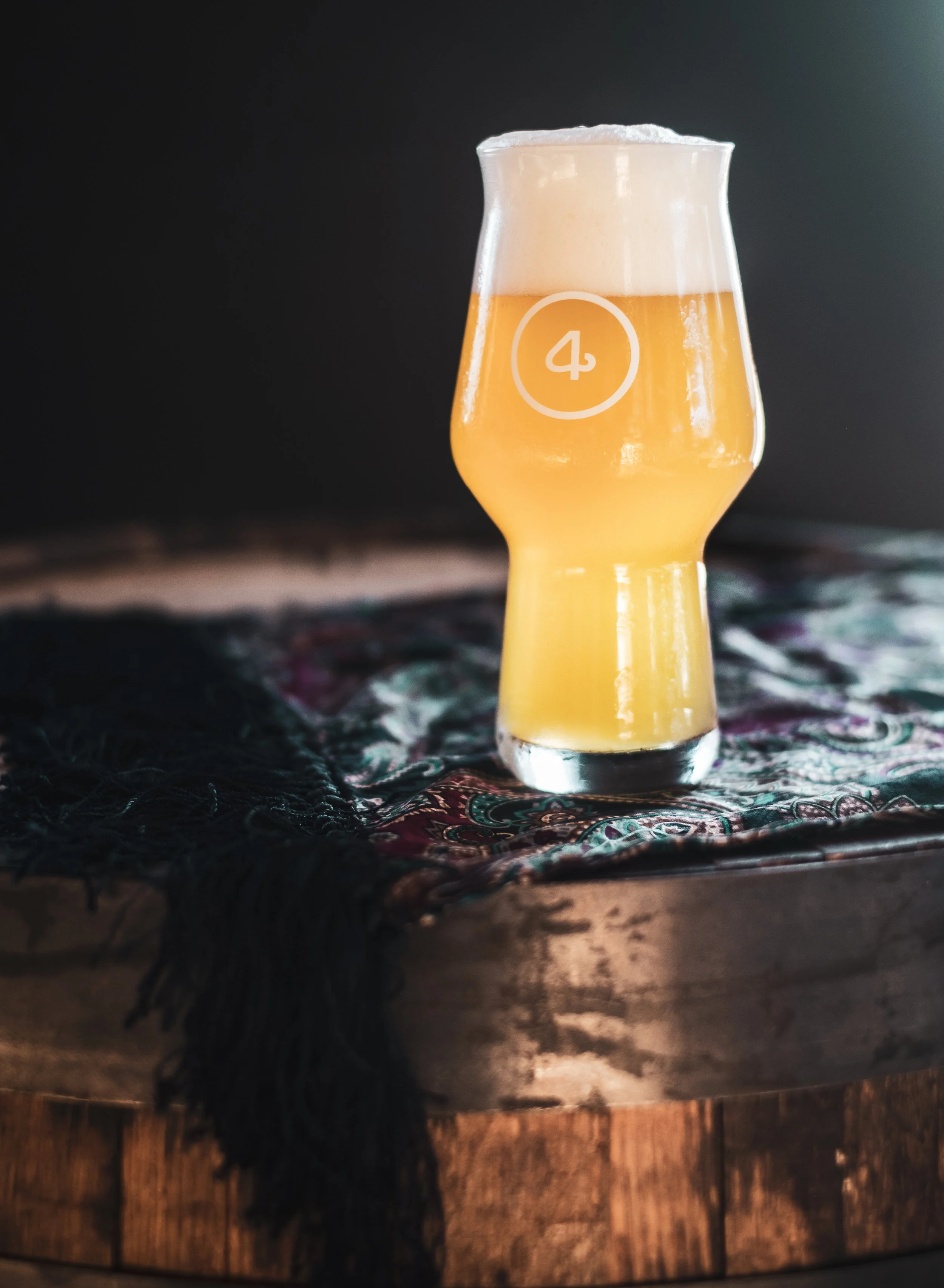 Our spelt IPA, The Heirloom, brewed in collaboration with D enver Milk Marke t ; photo by Stacey McMahan.