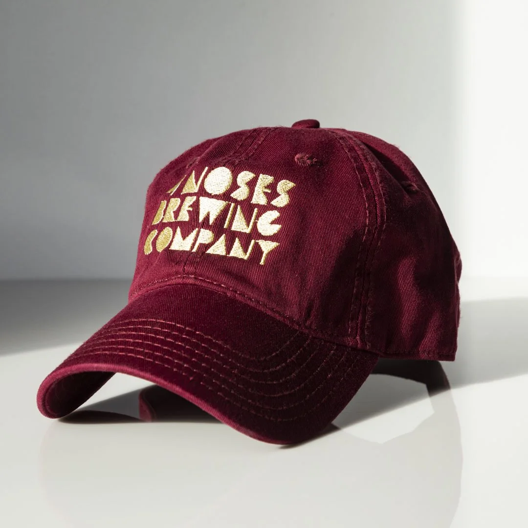 Dad Hat - Gold on Red — 4 Noses 