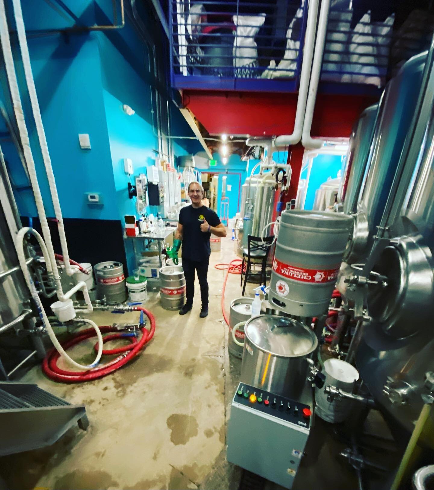 So much cleaning goes into beer production, and we&rsquo;re super grateful to have Travis now helping out in the brewhouse ~ keg cleaning can be monotonous but that never seems to diminish his smile or spirits ~ shoutout to Travis for a super early S