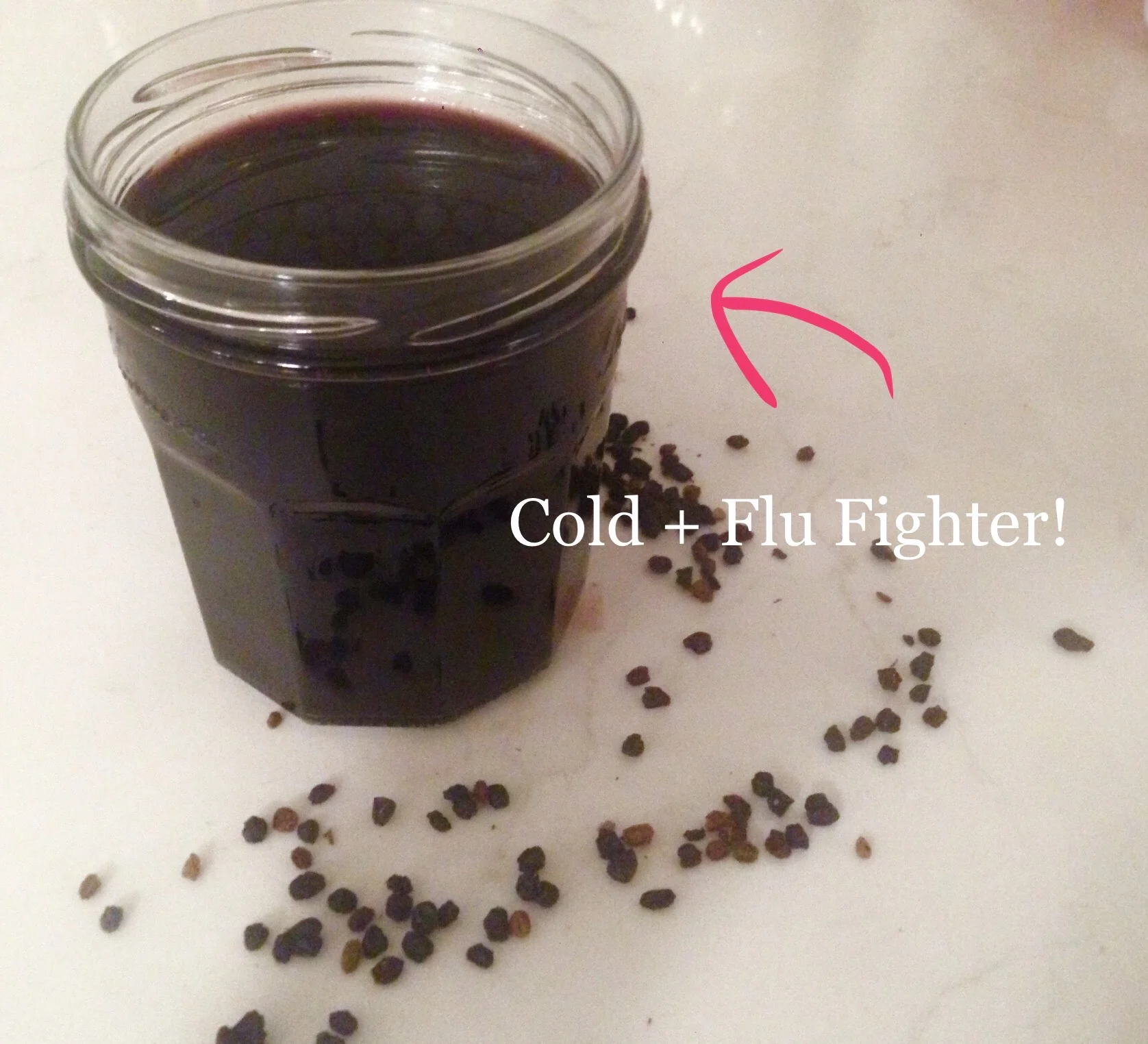 Homemade elderberry syrup--plus downloadable recipe card