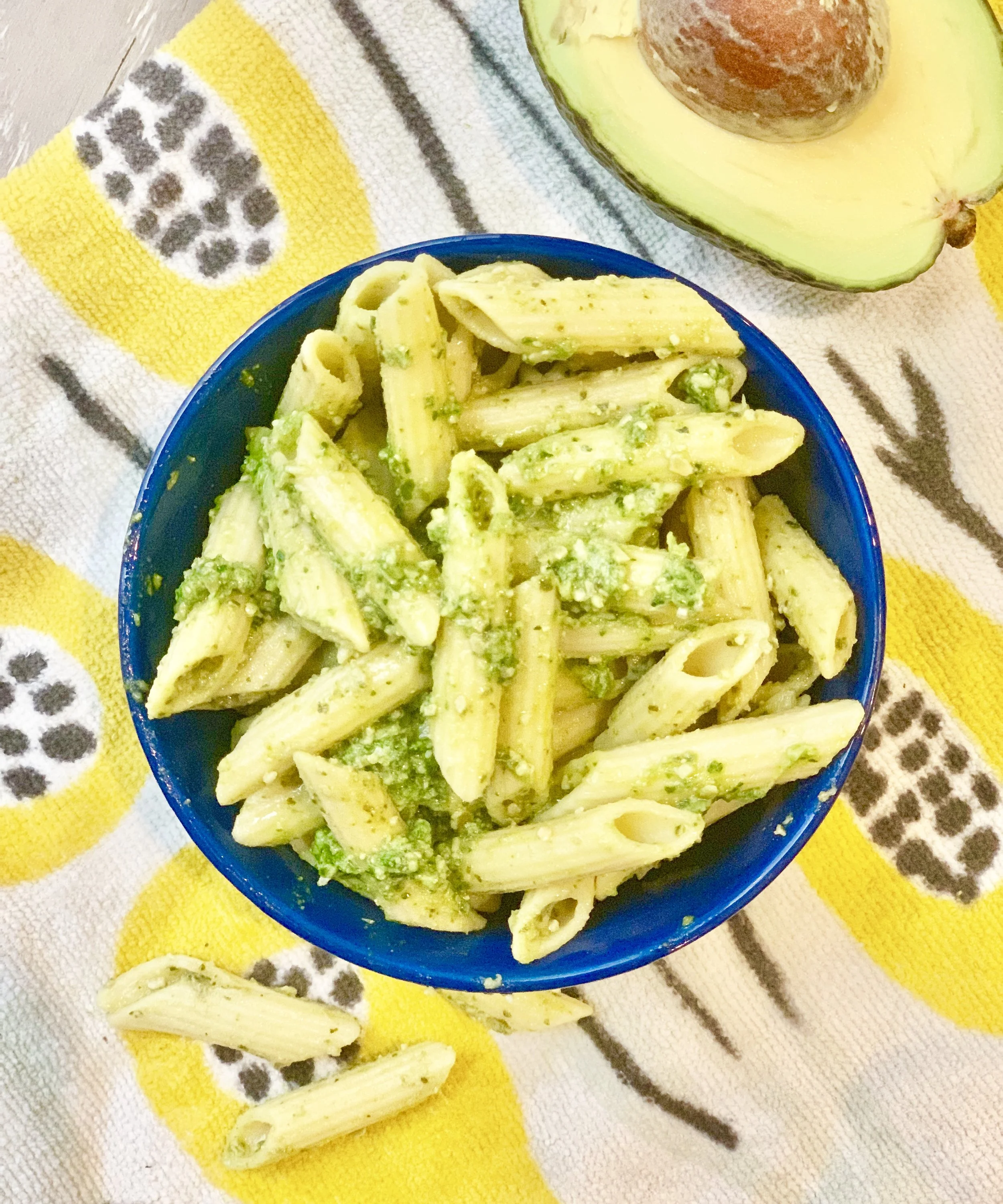 Kale-avocado pesto