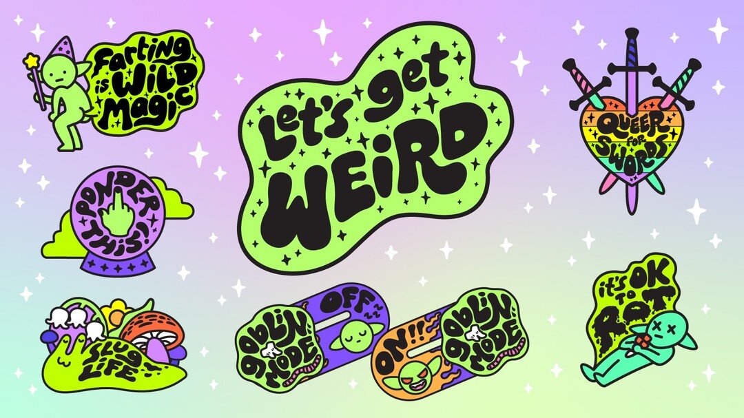 Get ready for Weird Works' first enamel pin collection, launching on @backerkit March 28th for Pintopia 2! Also, check out @evoleye who will be our pin partner! Back both of our projects and get ~TWO~ free exclusive pins, one from each of us! 🔗 in b