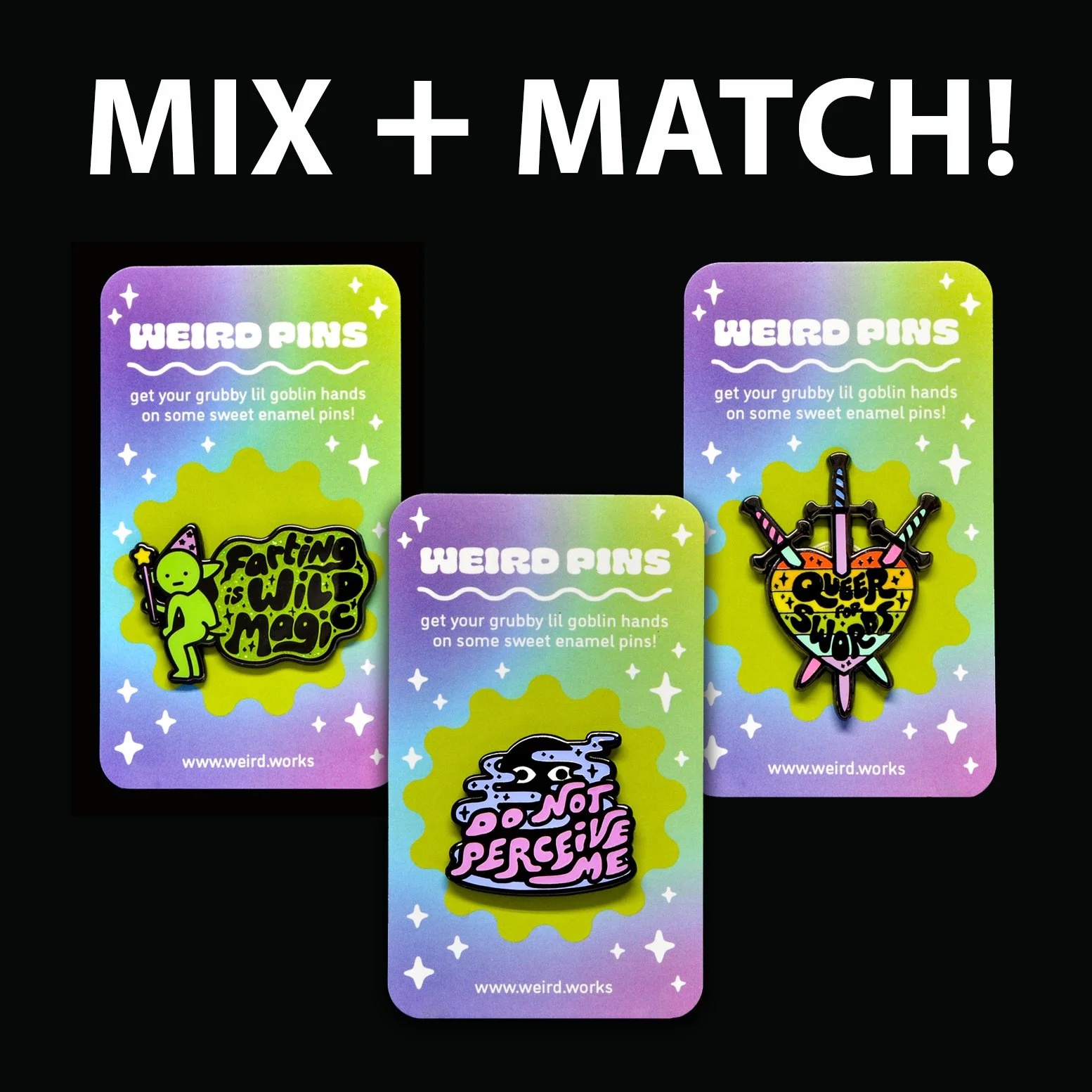 Enamel Pin ✦ 3-Pack