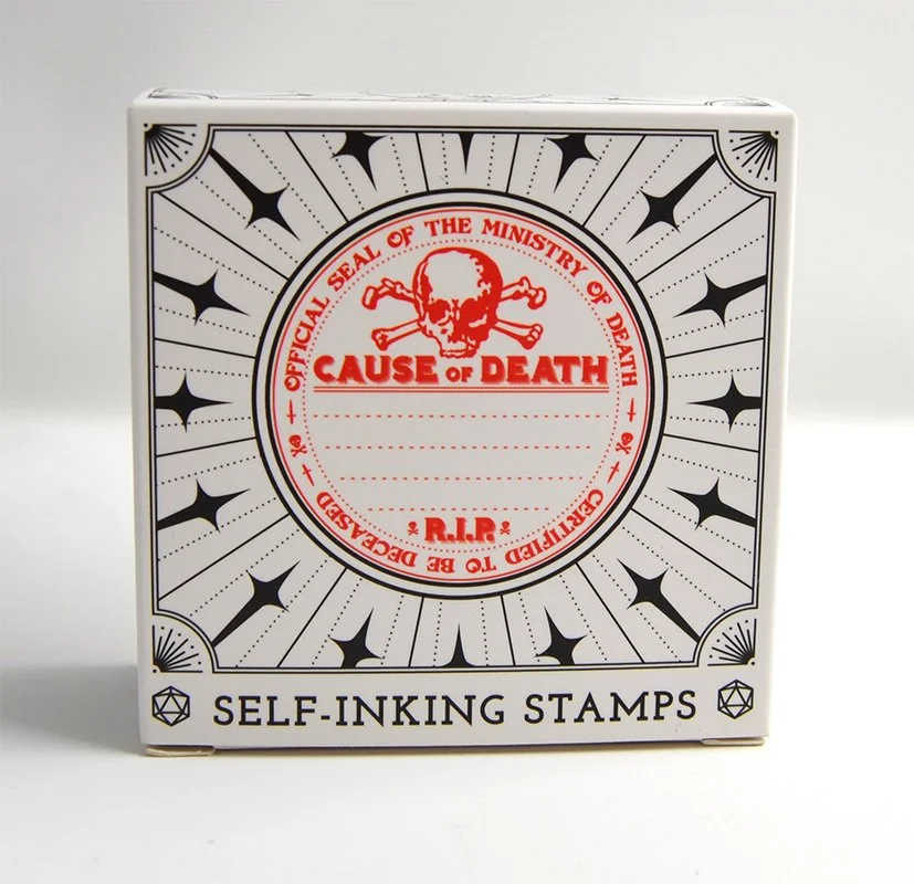 rpg stamp ✦ r.i.p. skull + bones